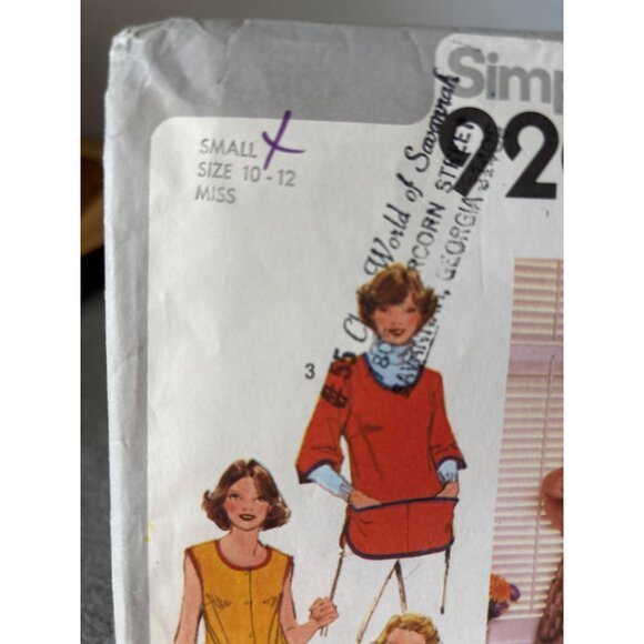 Vintage Simplicity 9209 Womens Apron Pattern Size 10-12 Uncut Sewing Craft - Picture 3 of 7